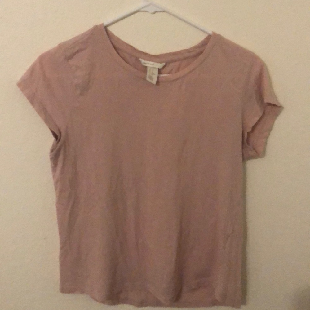 H&M pastel pink tee